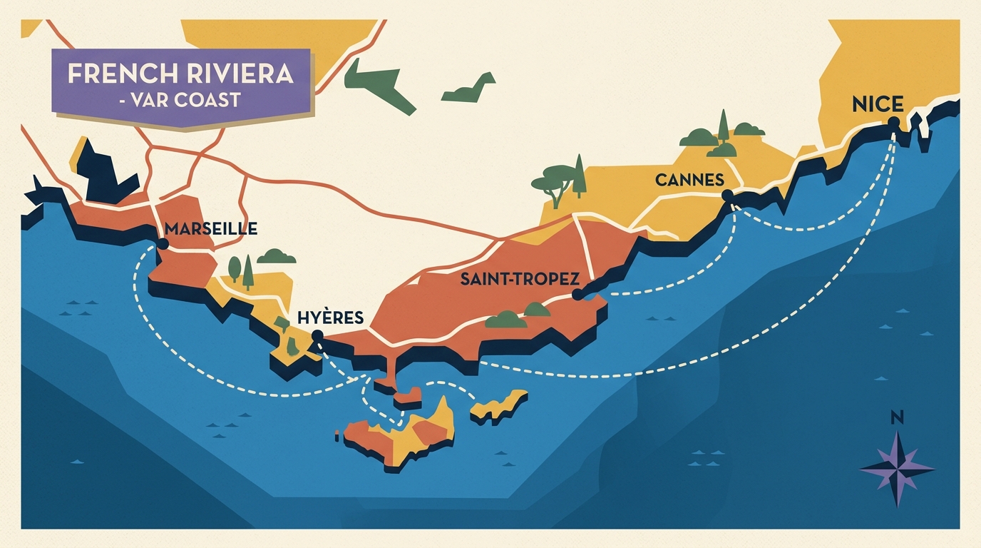 Mappa della costa