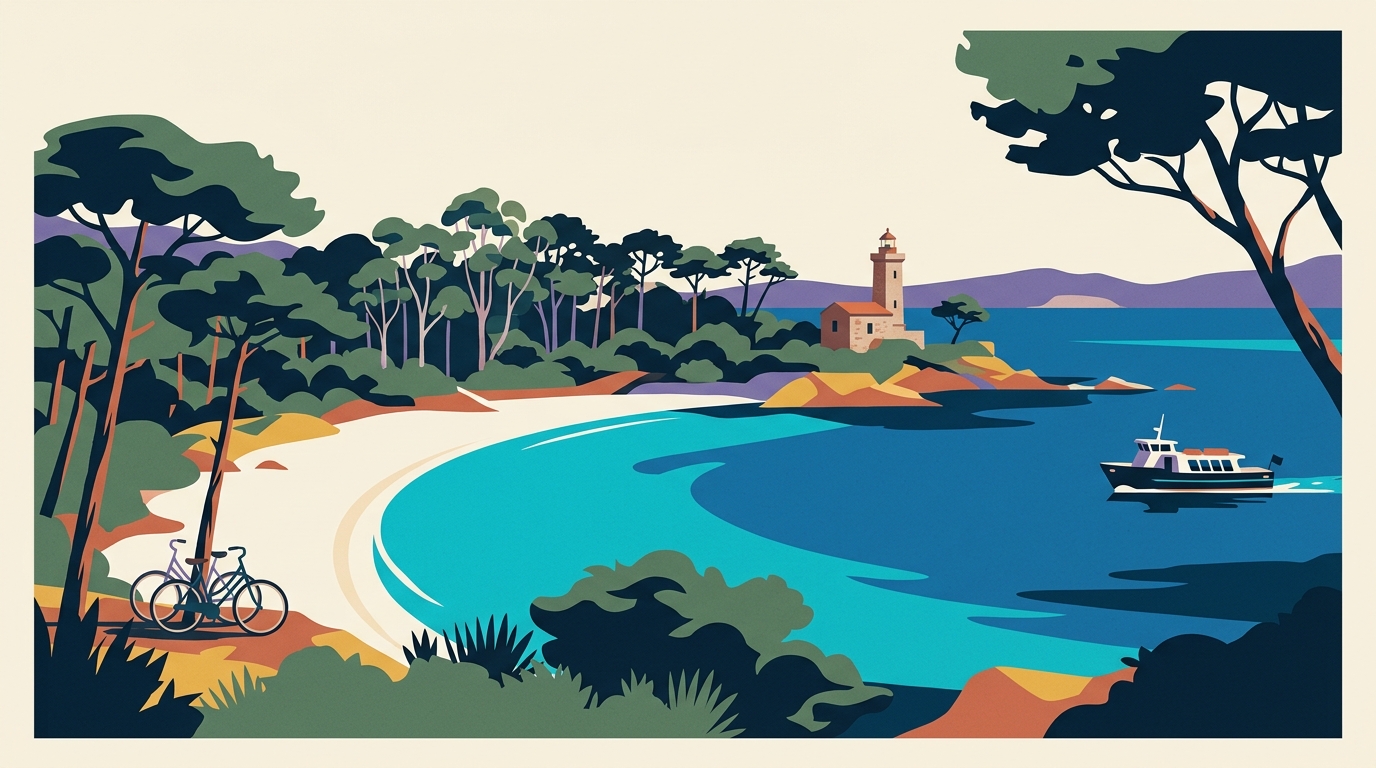La spiaggia di Porquerolles
